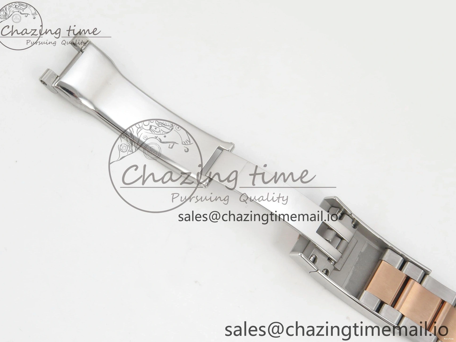 MiroTime 0426 FastDry DateJust 36 SS RG ARF 1:1 Best Edition 904L Steel White MOP Diamonds Dial on Oyster Bracelet SH 57